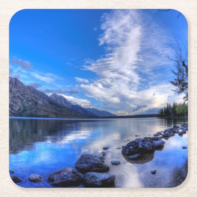 Porta-copo De Papel Quadrado Jenny na manhã (Frente)