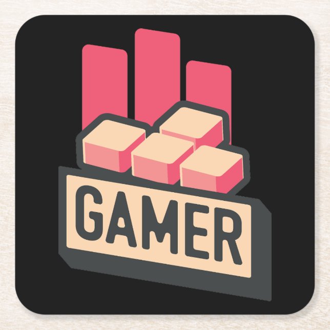 Porta-copo De Papel Quadrado Jogador Clássico (Frente)