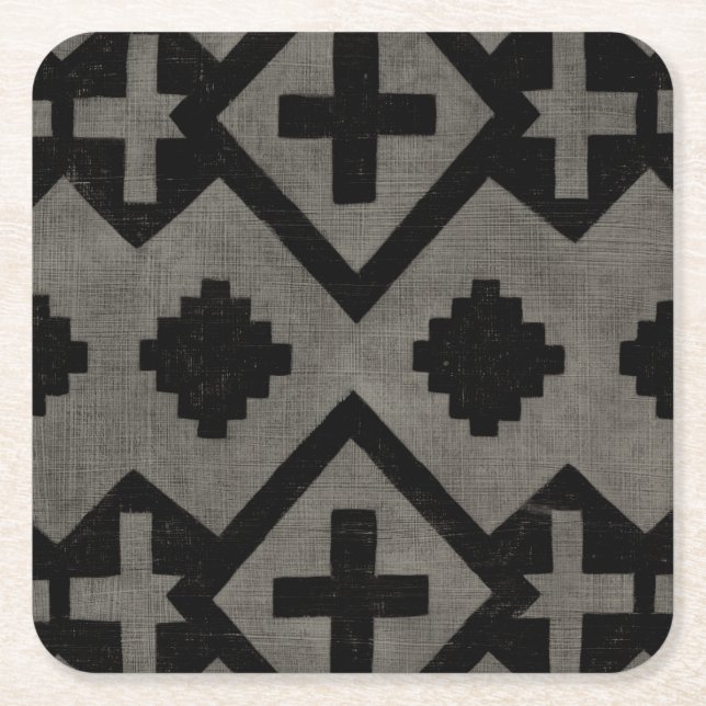 Porta-copo De Papel Quadrado Jornada à meia-noite I (Frente)