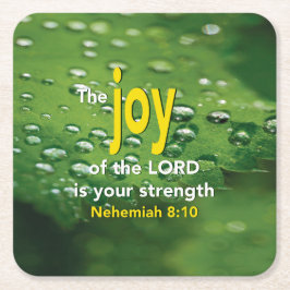 Porta-copo De Papel Quadrado JOY OF THE LORD Cristão