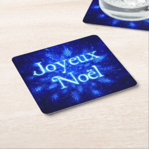 Porta-copo De Papel Quadrado Joyeux Noё l - Snowburst