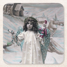 Porta-copo De Papel Quadrado Joyeux Noel