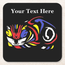 Julie de Graag Woodcut cat (multicor)