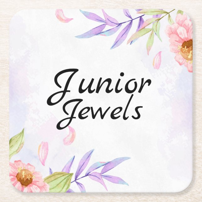 Porta-copo De Papel Quadrado Junior Jewels Swifty (Frente)