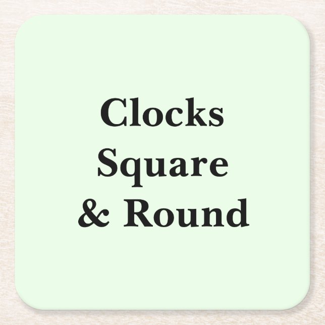 Porta-copo De Papel Quadrado Keep Scrolling to See These Photo Wall Clocks  (Frente)