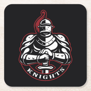 Porta-copo De Papel Quadrado Knights Silhouette