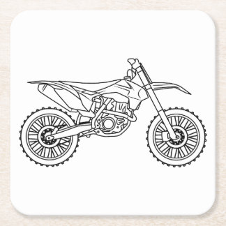 Porta-copo De Papel Quadrado KTM Motocross line art