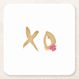 Porta-copo De Papel Quadrado Lábios de Hug e Kiss Portas copos de Papel Quadrad