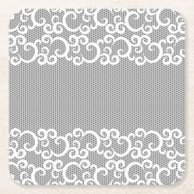 Porta-copo De Papel Quadrado Laço 1 (Frente)