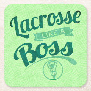 Porta-copo De Papel Quadrado Lacrosse Como Um Chefe