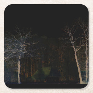 Porta-copo De Papel Quadrado Lado Escuro 4 de costa