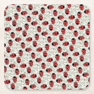 Porta-copo De Papel Quadrado Ladybug