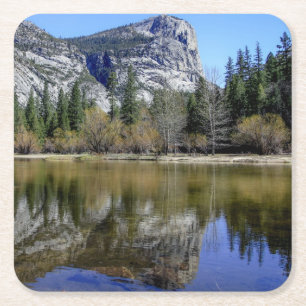 Porta-copo De Papel Quadrado Lago mirror