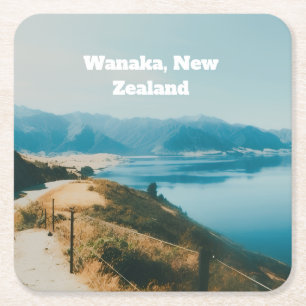 Porta-copo De Papel Quadrado Lago Wanaka, Ilha do Sul, Nova Zelândia