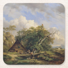 Porta-copo De Papel Quadrado Landschaft bei Gutenstein - Dominik Schufried