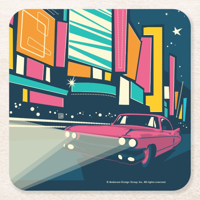 Porta-copo De Papel Quadrado Las Vegas, NV (Frente)