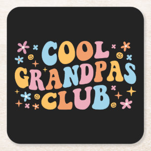 Porta-copo De Papel Quadrado Legal Grandpas Club III