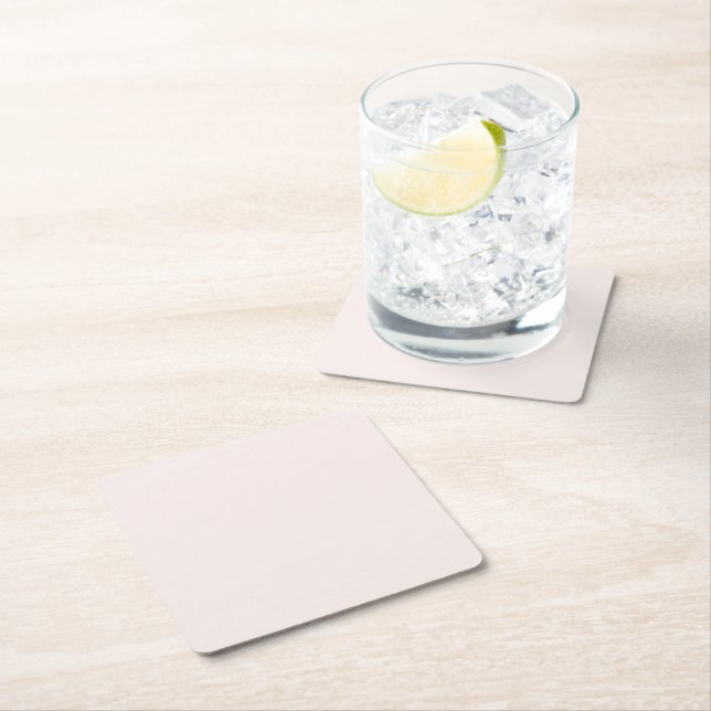 Porta-copo De Papel Quadrado leite rosa sólido (Insitu)