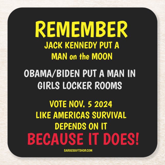 PORTA-COPO DE PAPEL QUADRADO LEMBRE-SE DE VOTAR (Frente)