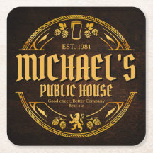 Letreiro de Pub Vintage Personalizado Suporte de M