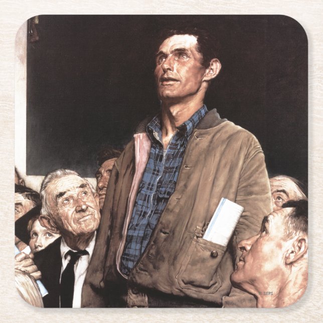 Porta-copo De Papel Quadrado Liberdade De Expressão (Frente)