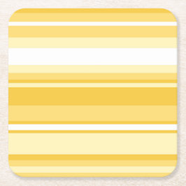 Porta-copo De Papel Quadrado Listras amarelas