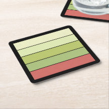 Listras De Cor Do Melão Verde Vermelho Em Papel De