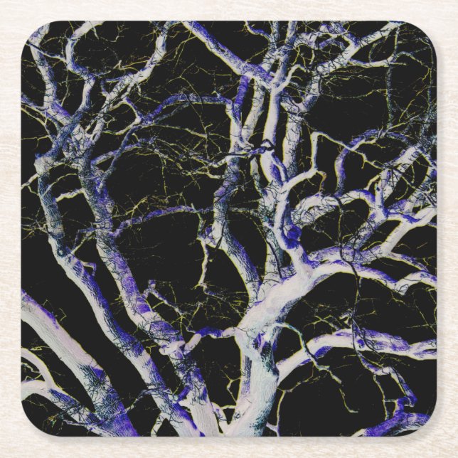 Porta-copo De Papel Quadrado Litoral Escuro 5 (Frente)