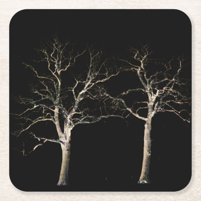 Porta-copo De Papel Quadrado Litoral Escuro 9 (Frente)