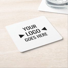 Porta-copo De Papel Quadrado Logotipo Empresarial Corporativo Fácil de Personal