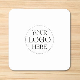 Porta-copo De Papel Quadrado Logotipo Empresarial Personalizado Simples