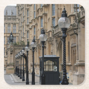 Porta-copo De Papel Quadrado Londres - Westminster - Parlamento - Porta copos