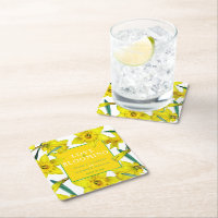 Love is blooming watercolor yellow spring wedding 