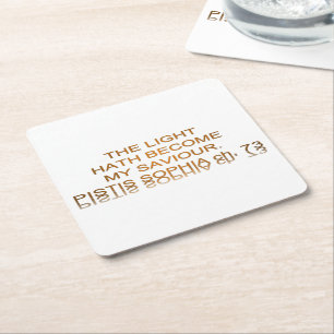 Porta-copo De Papel Quadrado Luz Hath Torna-Se Meu Salvador