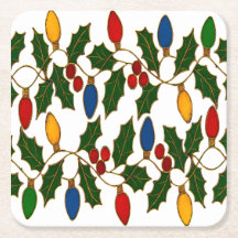 Luzes de Natal e Azevinho em Arte Cloisonne