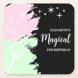 Porta-copo De Papel Quadrado Magical Birthday