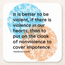 Mahatma Gandhi Heart Cotes