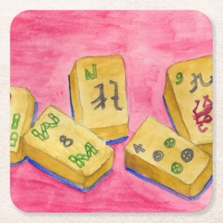 Porta-copo De Papel Quadrado Mahjong