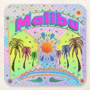 Porta-copo De Papel Quadrado Malibu Calm Desire Porta copos