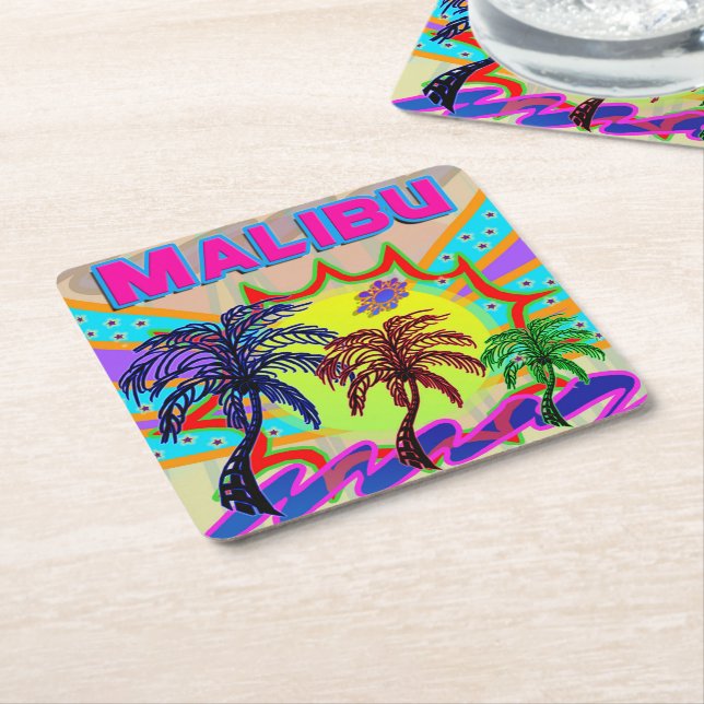 Porta-copo De Papel Quadrado Malibu Eternal Porta copos (Inclinado)