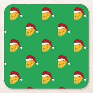 Porta-copo De Papel Quadrado Mango Natal