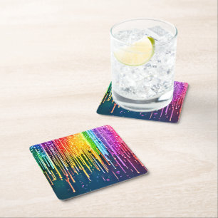 Porta-copo De Papel Quadrado Mantenha ou design seu próprio -