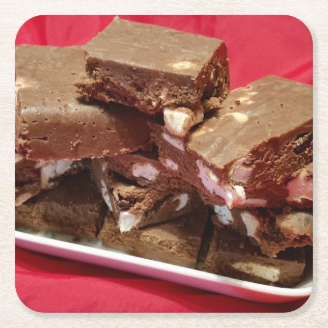 Porta-copo De Papel Quadrado mãozinho (Frente)