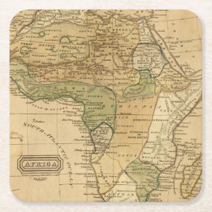 Porta-copo De Papel Quadrado Mapa de África por Worcester