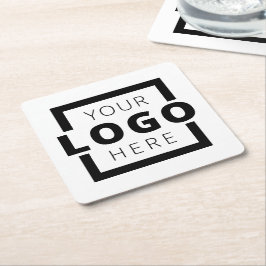 Porta-copo De Papel Quadrado Marca do logotipo comercial do Promocional de cor 