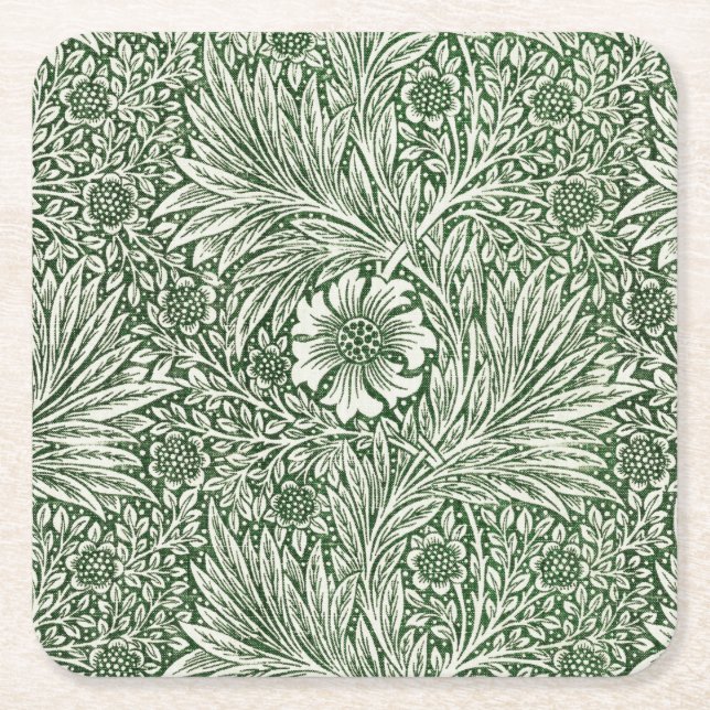 Porta-copo De Papel Quadrado Marigold, William Morris (Frente)
