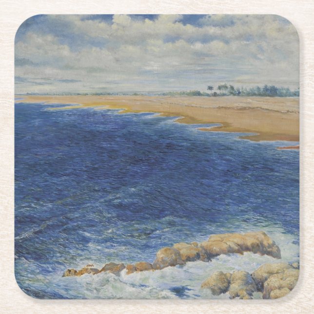 Porta-copo De Papel Quadrado Marina - Joaquín Clausell (Frente)