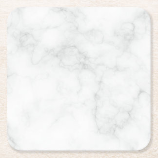 Porta-copo De Papel Quadrado Mármore Branco Moderno