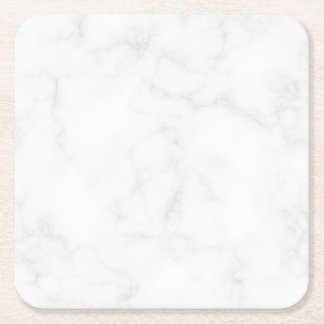 Porta-copo De Papel Quadrado Mármore Branco Moderno