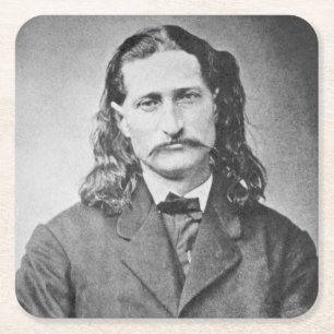 Porta-copo De Papel Quadrado Marshal Wild Bill Hickok Old West Guncater